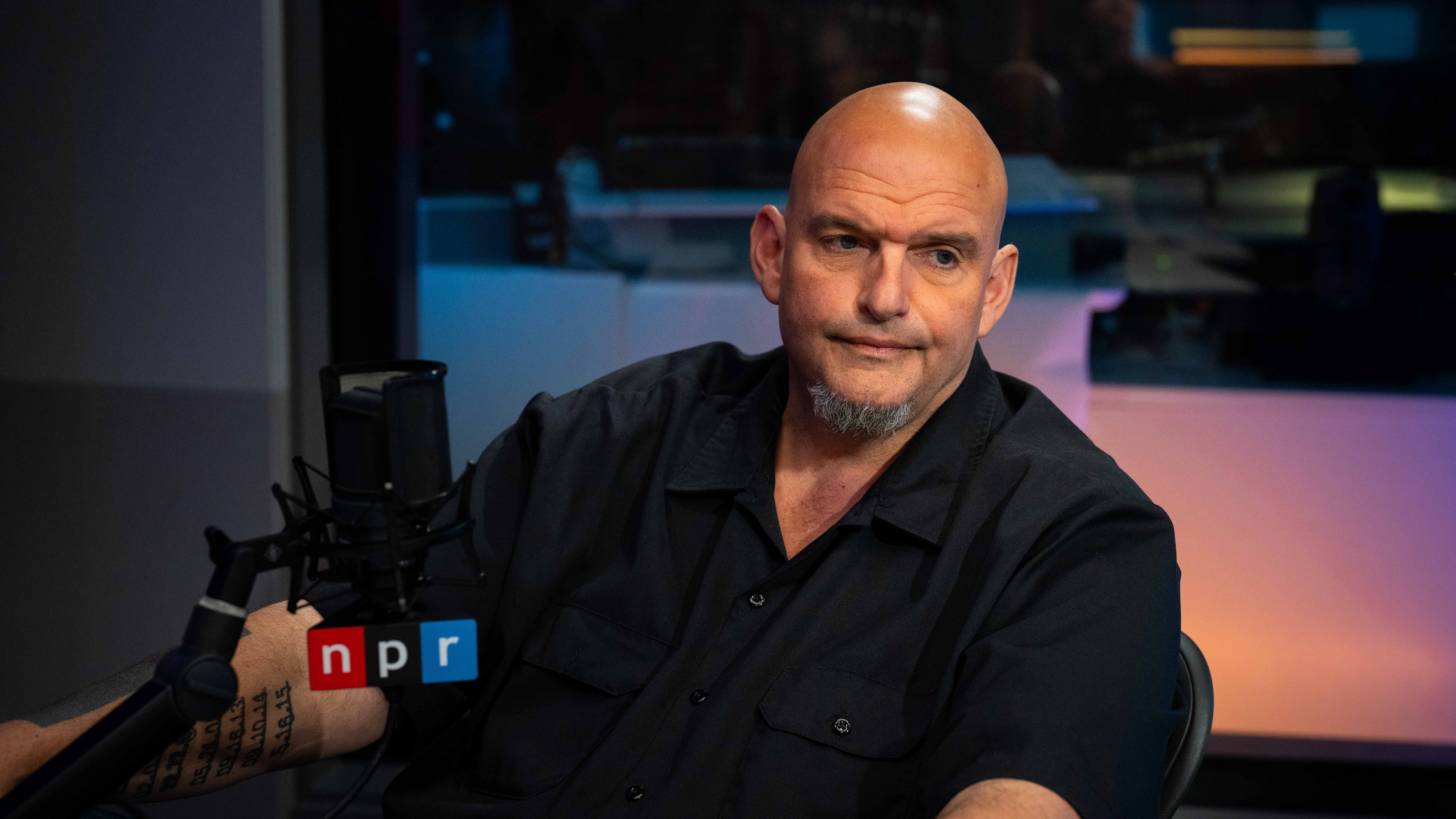 Sen. John Fetterman (D-Pa.) spoke with NPR Monday about being at odds with his party.